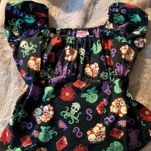 Evan Dorkin " cthulhu” peplum top
